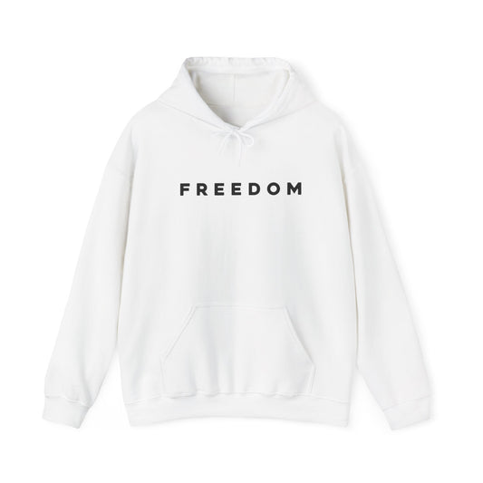 Freedom Unisex Hoodie with Patriotic Design, Cozy Sweatshirt for Activists, Gifts for Veterans, Year-Round Comfort Wear