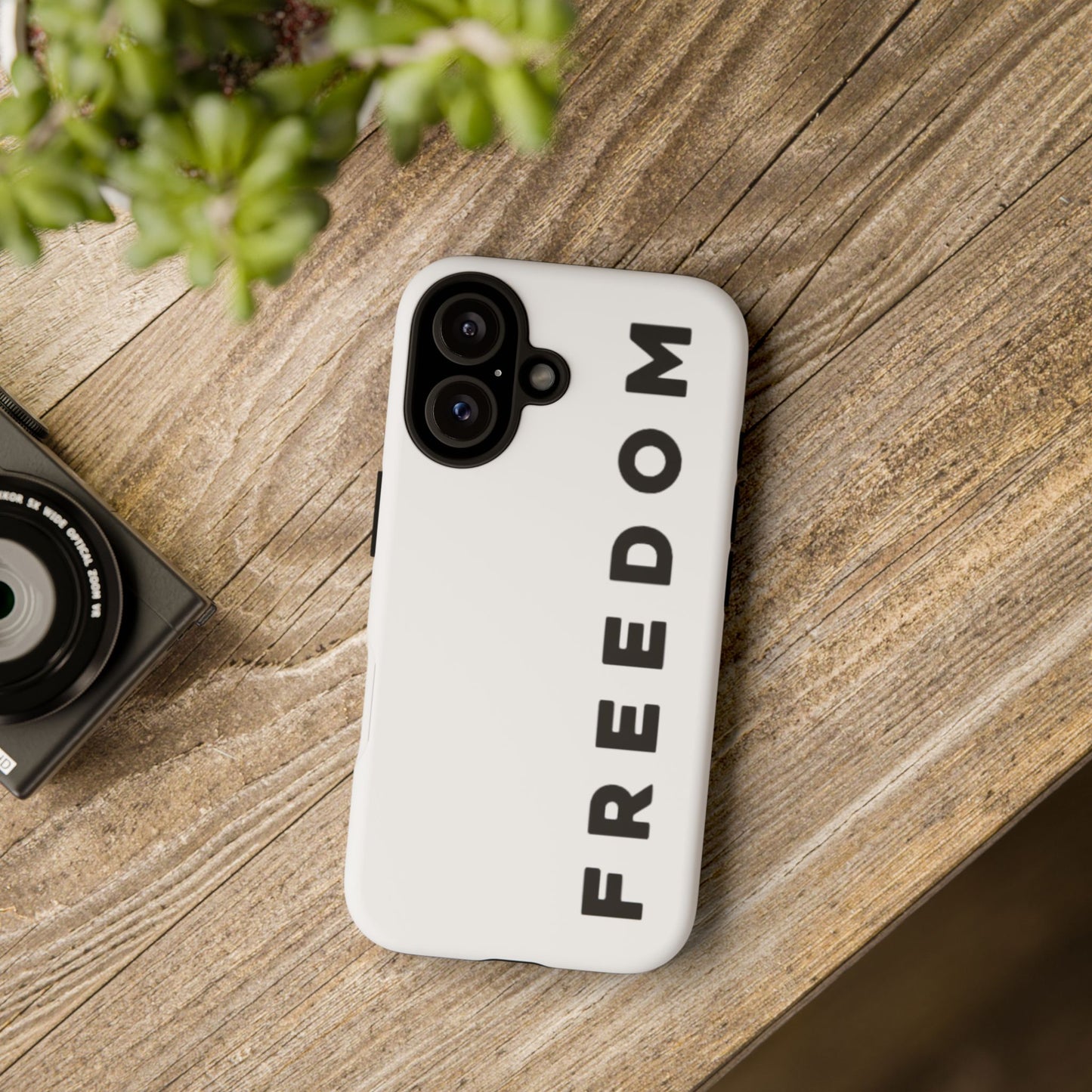 Freedom Phone Case - Tough Cases for Strong Personalities, Inspirational Gift, Phone Accessories, Minimalist Design, Everyday Use