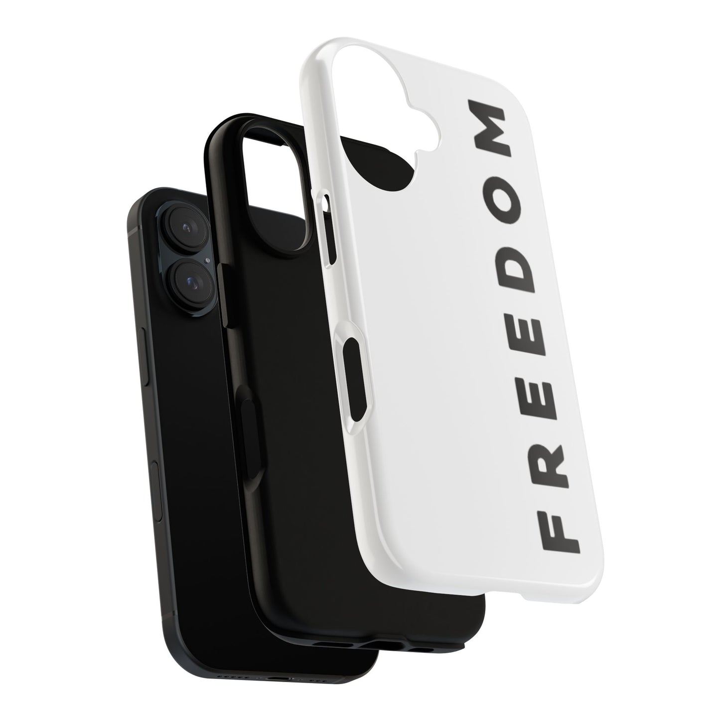Freedom Phone Case - Tough Cases for Strong Personalities, Inspirational Gift, Phone Accessories, Minimalist Design, Everyday Use