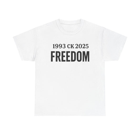 Freedom Unisex Heavy Cotton Tee - Casual Wear, Gift for Activists, Statement Shirt, Comfortable Apparel
